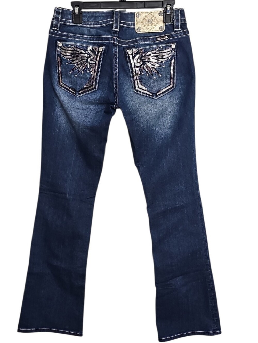 💥Miss Me Signature Bootcut Jeans. Women's Size: Waist 30x34 Inseam.